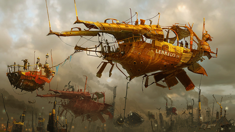 Illustration for article titled The ships of the air are dilapidated but graceful